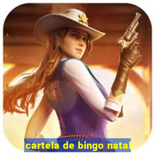 cartela de bingo natal